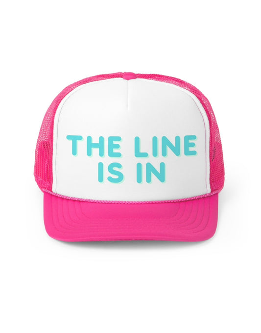 The Line Is In Tennis Trucker Hat