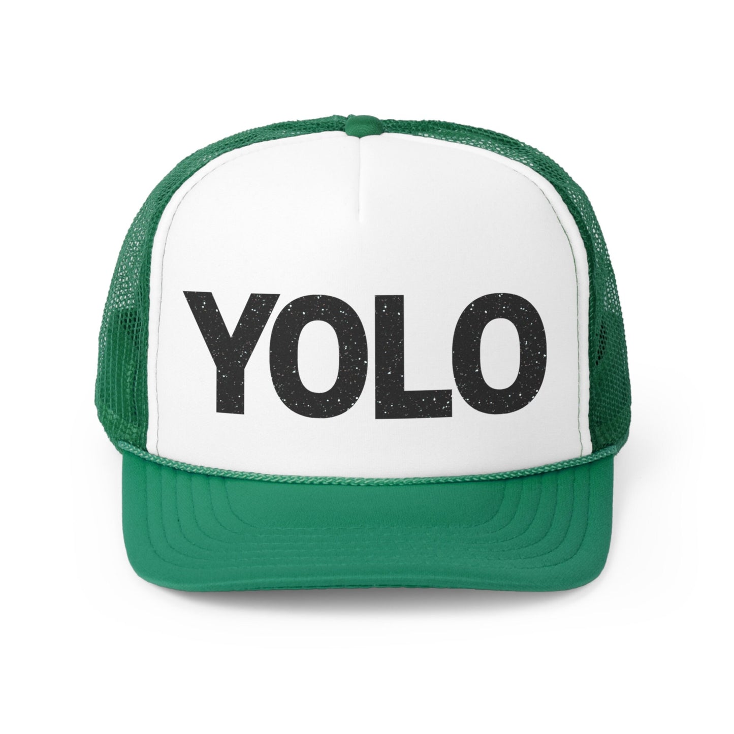 YOLO Glitter Trucker Hat