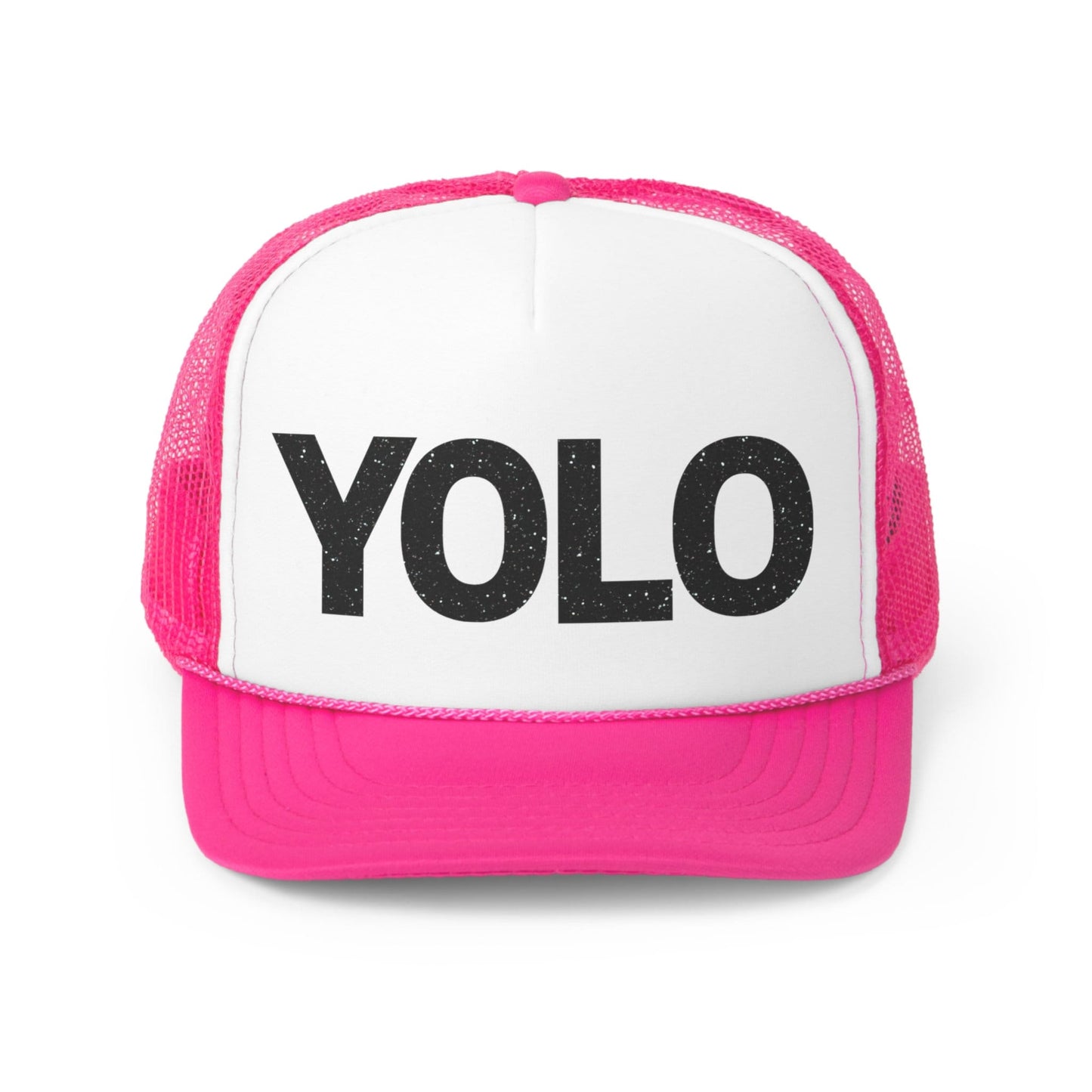 YOLO Glitter Trucker Hat