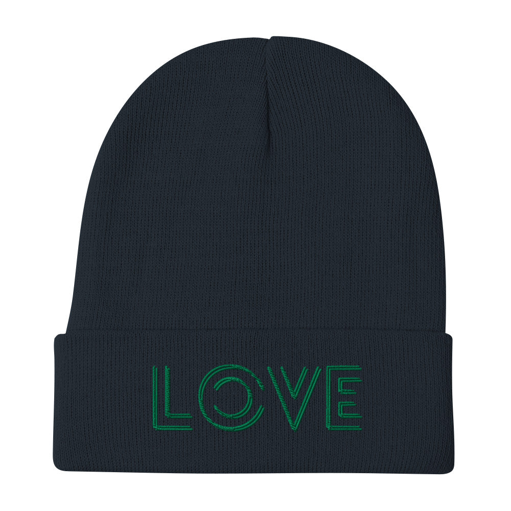 LOVE Embroidered Tennis Pickleball Beanie Hat