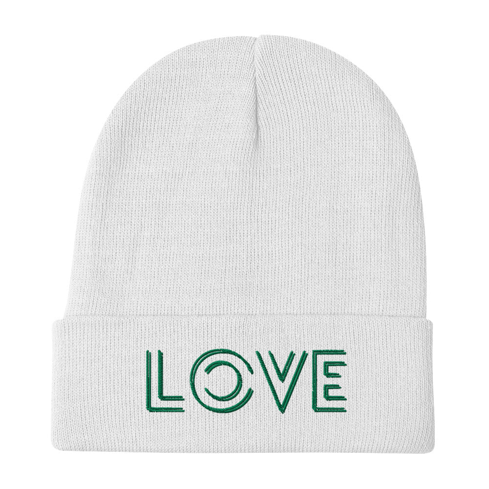 LOVE Embroidered Tennis Pickleball Beanie Hat