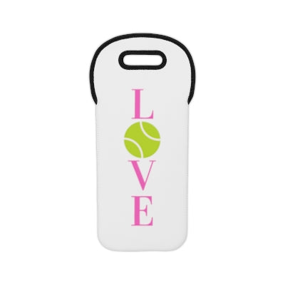 Love Tennis Wine Bag White