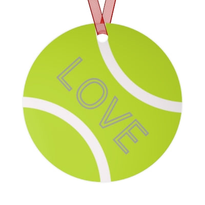 Tennis Ball Metal Ornaments