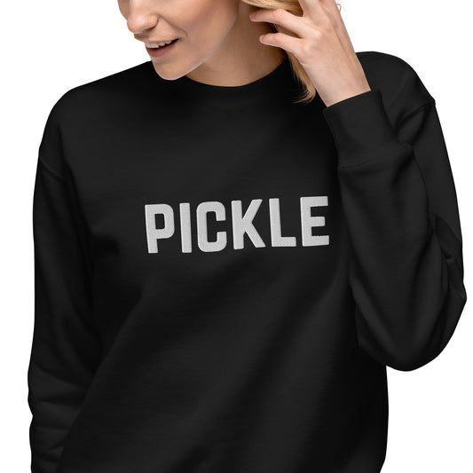 Pickleball Embroidered Unisex Premium Sweatshirt