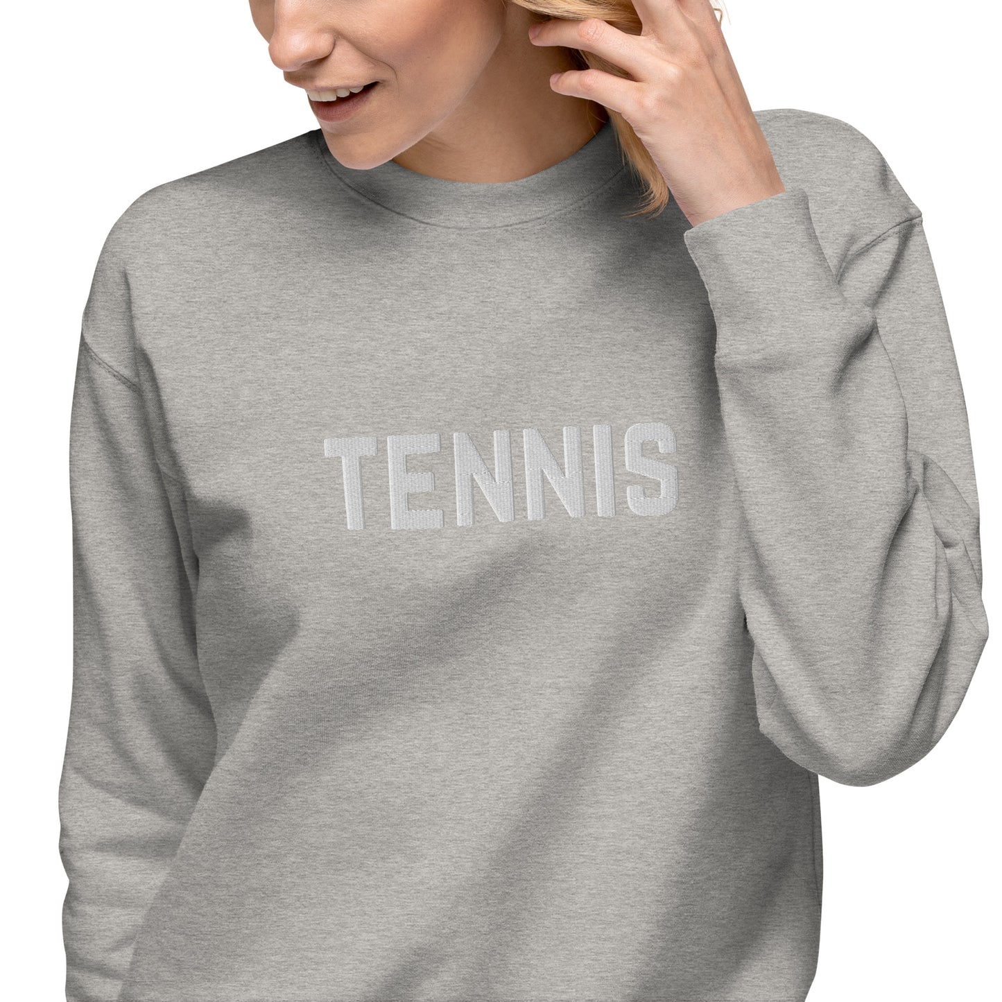 Tennis Embroidered Unisex Premium Sweatshirt