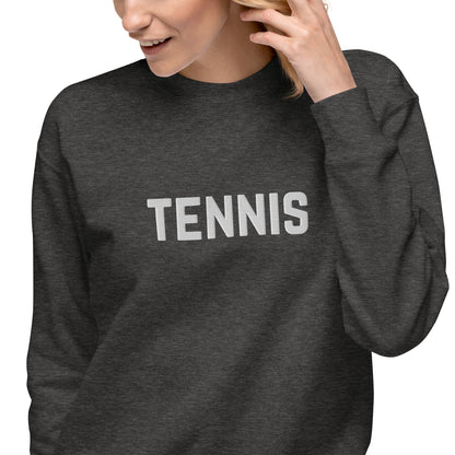 Tennis Embroidered Unisex Premium Sweatshirt