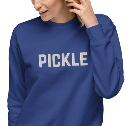 Pickleball Embroidered Unisex Premium Sweatshirt