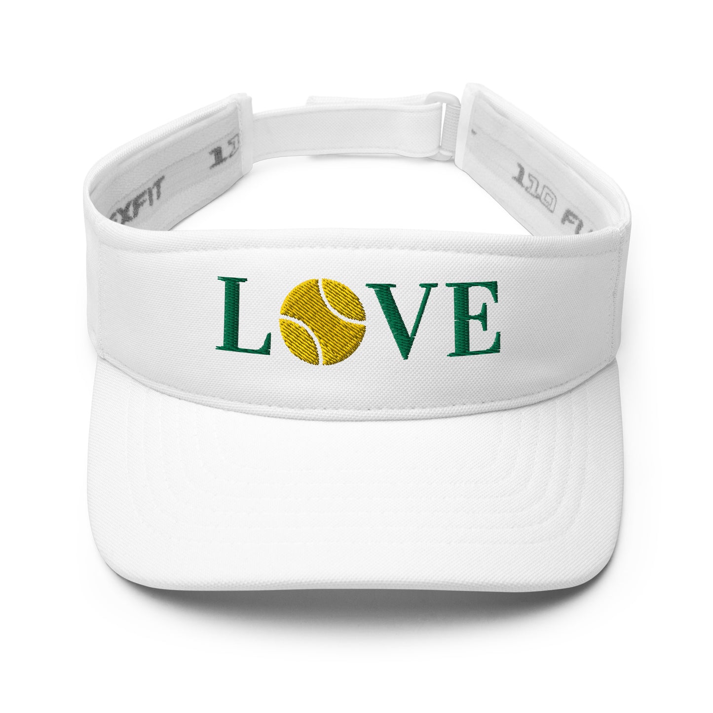 Love Embroidered Tennis Visor